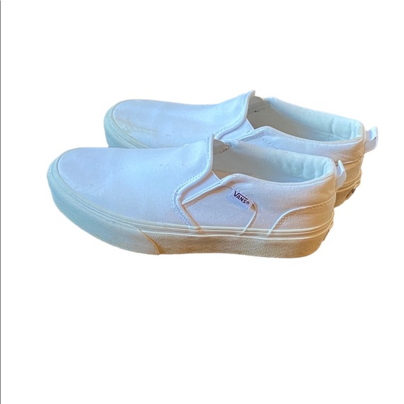 {Vans} Classic Slip On White low top  Trainers - Picture 3 of 5